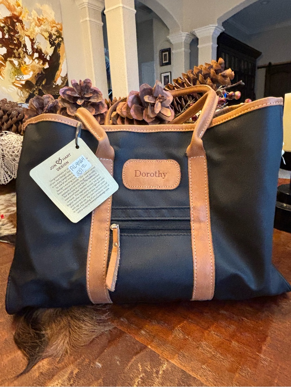 Jon Hart Shoulder Book Bag - Picture 2 of 7
